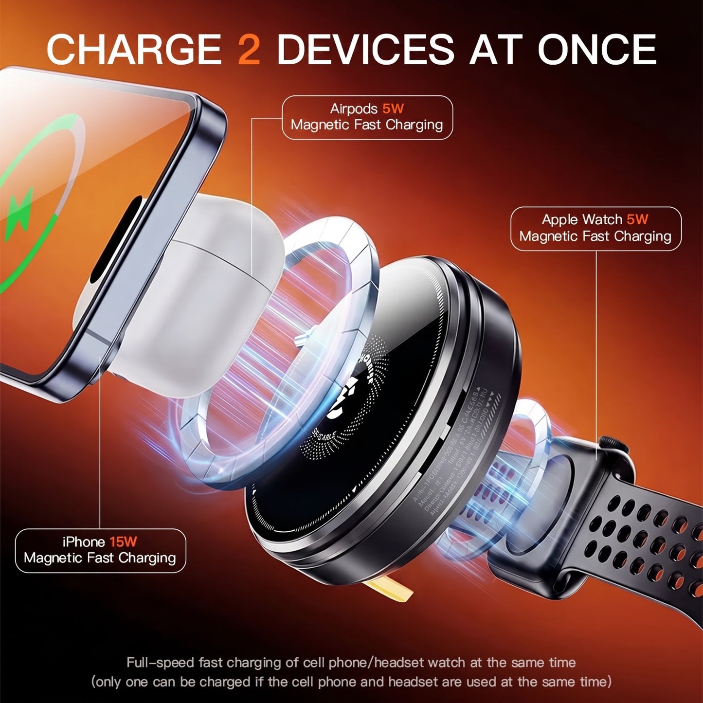 Orim™ SnapCharge Pro - 3-in-1 Magnetic Wireless Charging Station